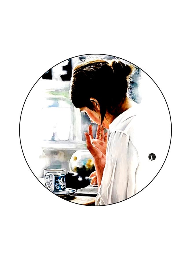 A Woman Mouse Pad Multicolour