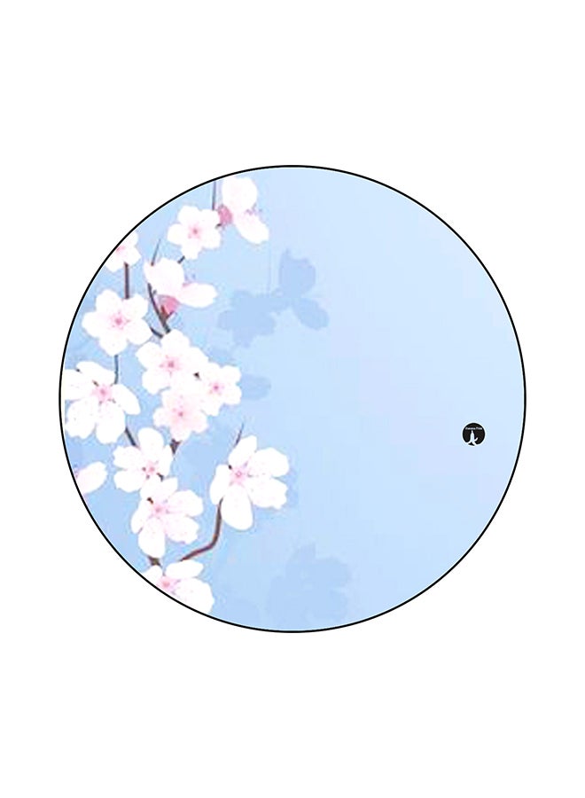 BP Flowers Printed Mouse Pad Blue/White/Pink