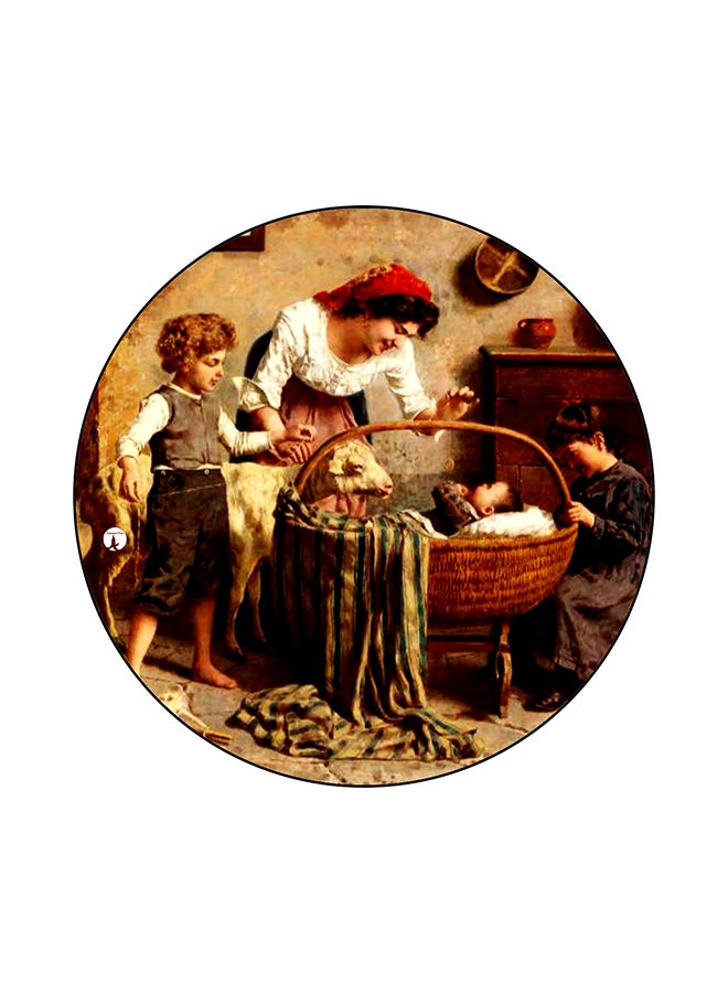 BP Vintage Art Printed Mouse Pad Multicolour