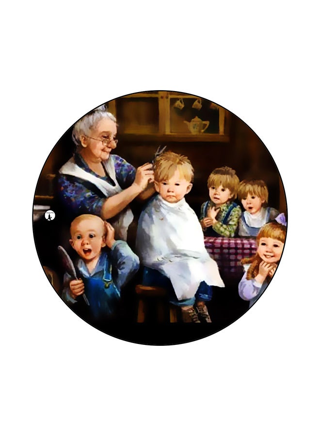 Vintage Art Printed Mouse Pad Multicolour