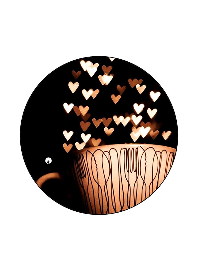 بي بي لوح ماوس بطبعة قلوب متعدد الألوان