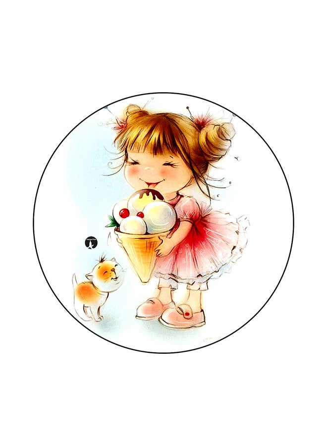 BP A Girl Printed Mouse Pad Multicolour