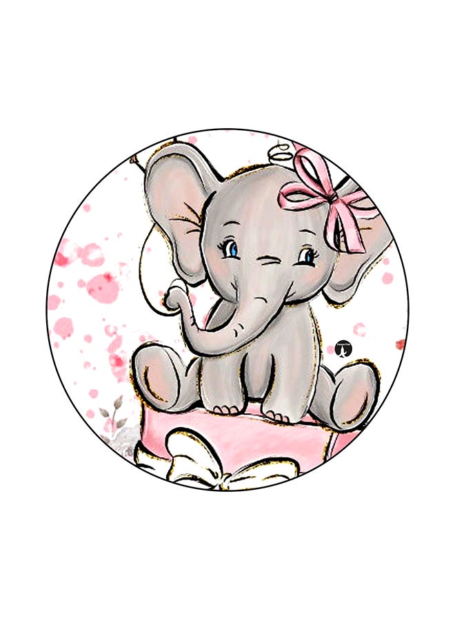 BP An Elephant Printed Mouse Pad Multicolour