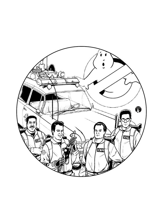 BP Ghostbusters Printed Mouse Pad White/Black