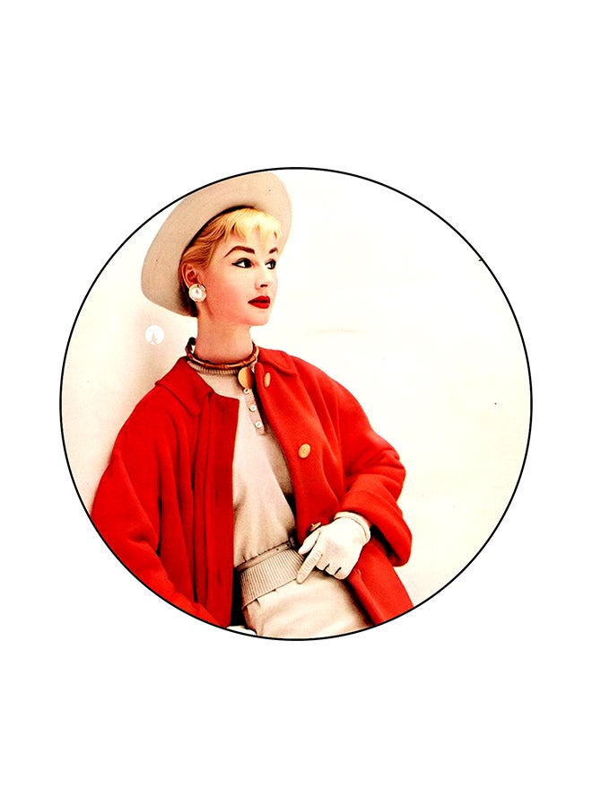 BP A Woman Printed Mouse Pad Multicolour
