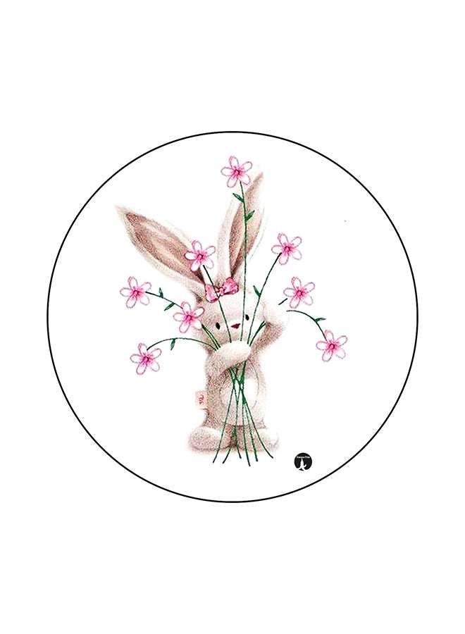BP A Rabbit Printed Mouse Pad Multicolour