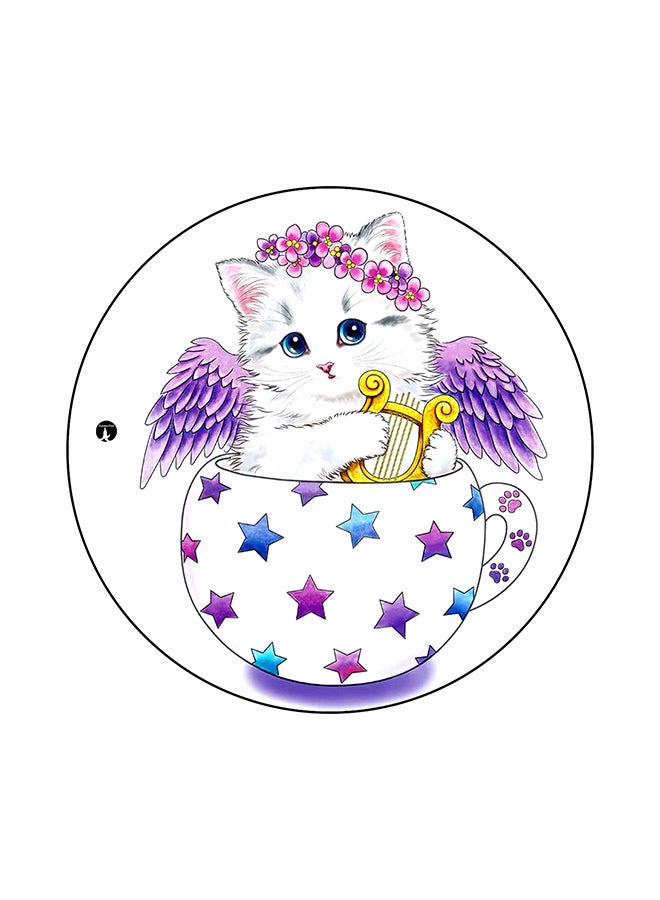 BP A Cat Printed Mouse Pad Multicolour