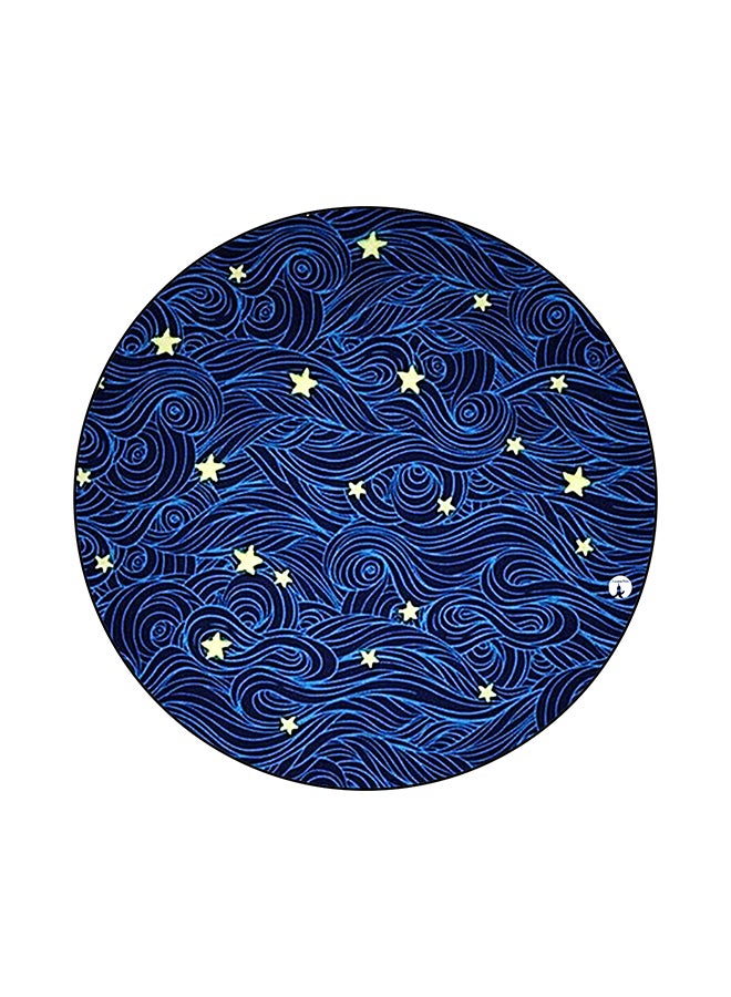 BP Stars Printed Mouse Pad Blue/Yellow/Black