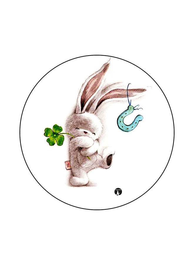 BP A Rabbit Printed Mouse Pad Multicolour