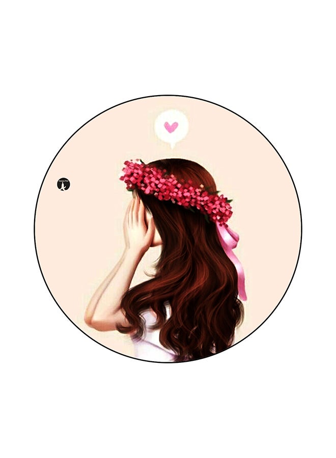 BP A Girl Printed Mouse Pad Multicolour