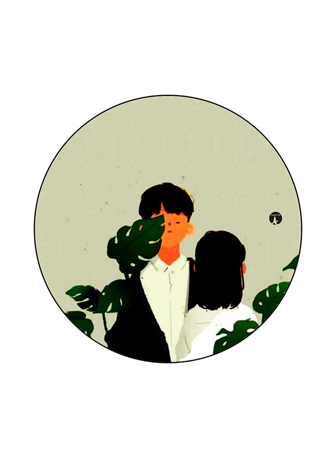 BP A Boy And Girl Printed Mouse Pad Multicolour