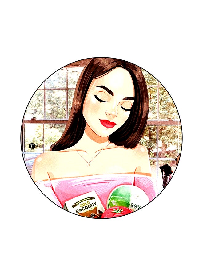 BP A Woman Printed Mouse Pad Multicolour