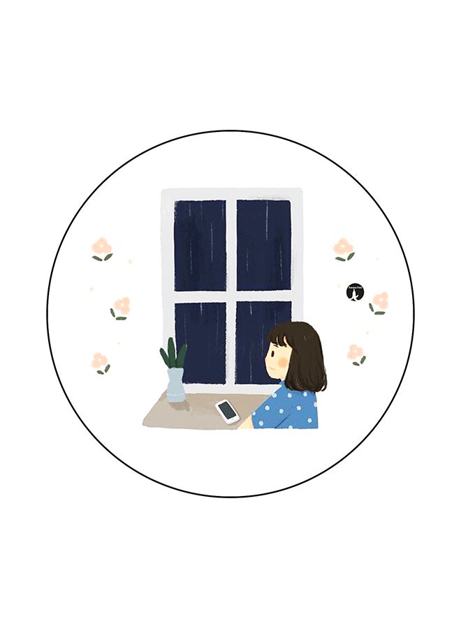 BP A Girl Printed Mouse Pad Multicolour