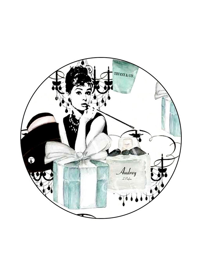 بي بي لوحة ماوس بتصميم صورة أودري هيبورن متعدد الألوان