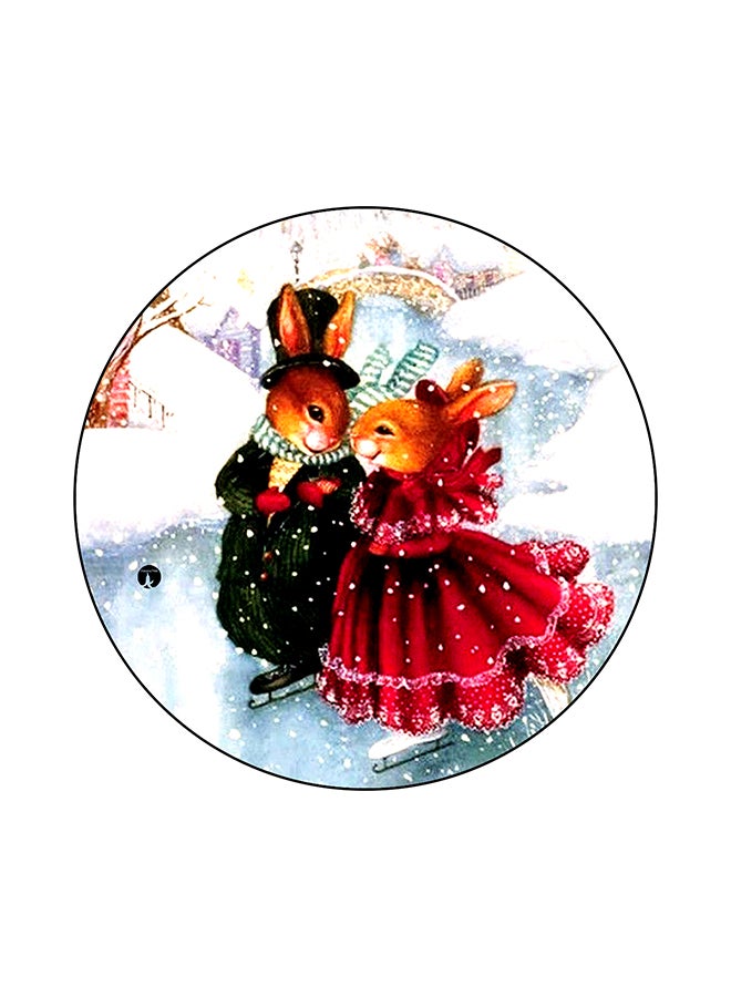 Rabbits Mouse Pad Multicolour