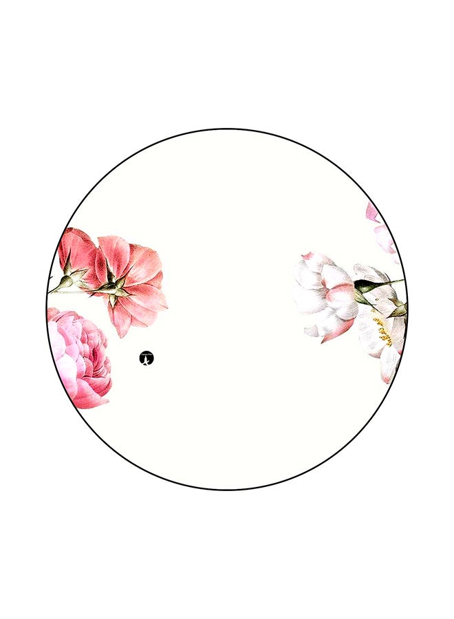 BP Flowers Mouse Pad White