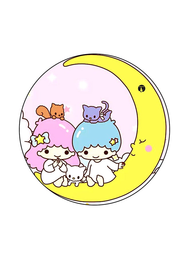 A Boy And Girl Mouse Pad Pink/Yellow