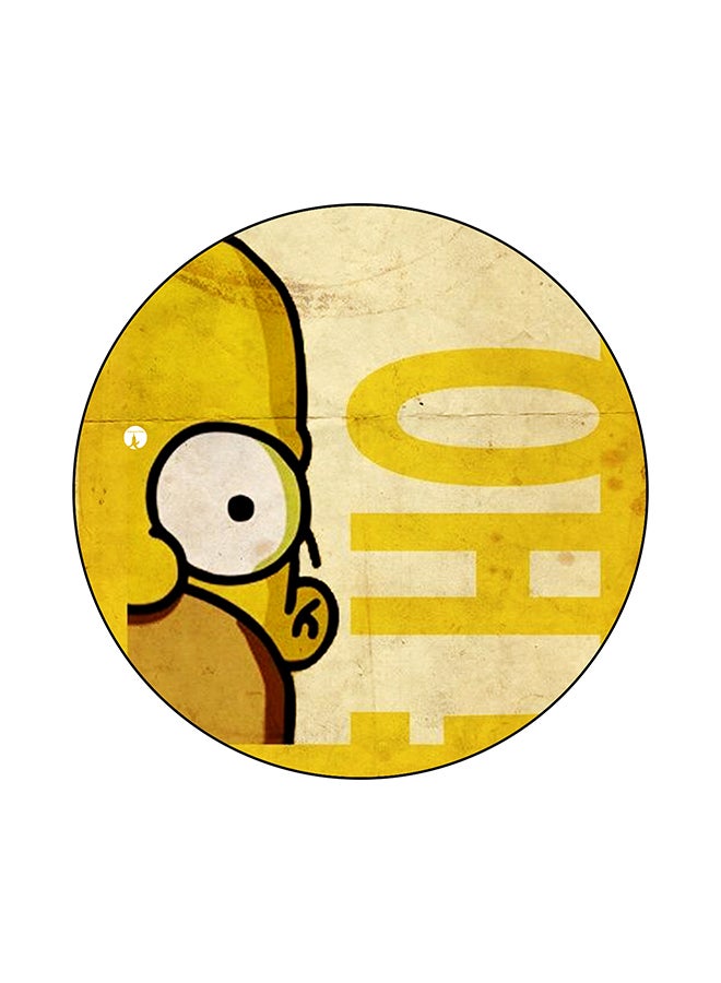 BP The Simpsons Printed Mouse Pad Beige/Yellow/White