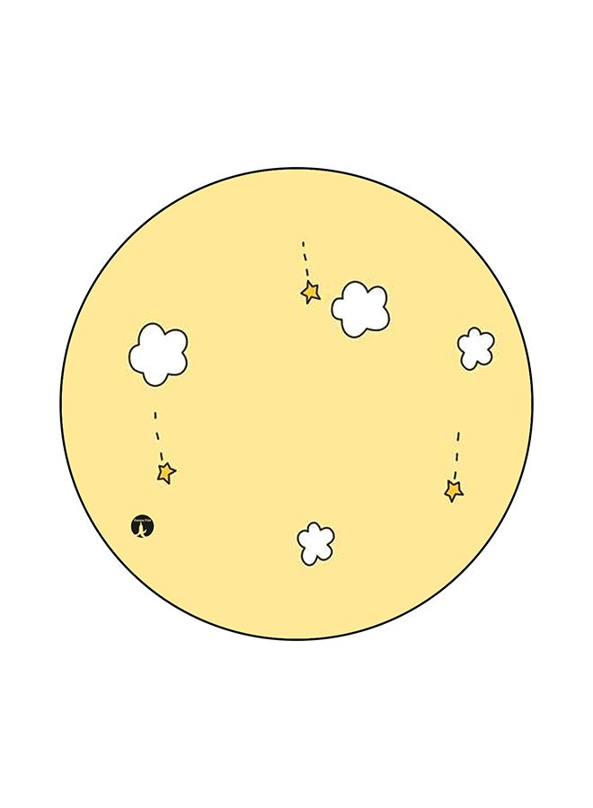 BP Flowers Printed Mouse Pad Yellow/White