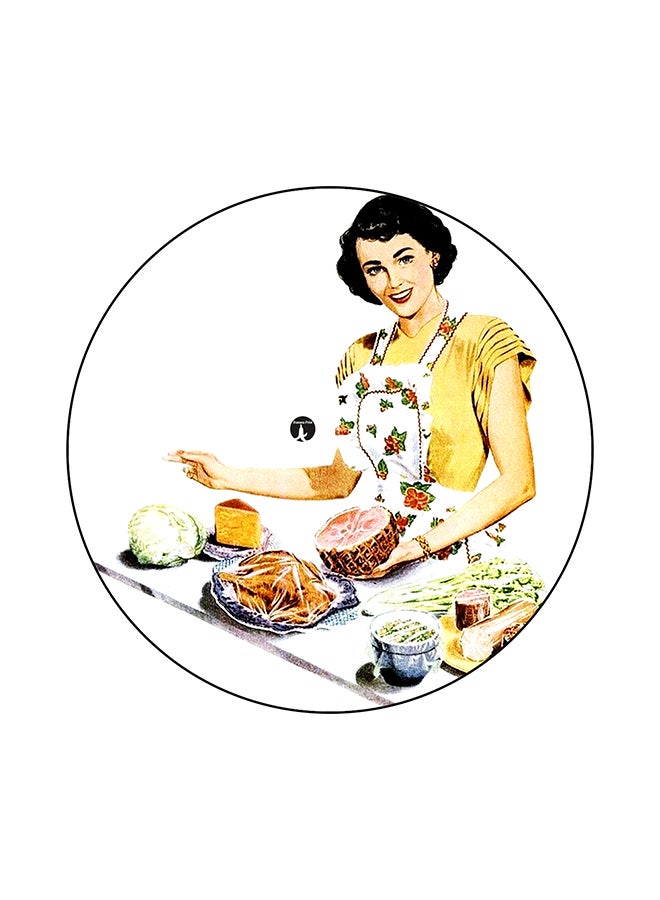 Vintage Art Printed Mouse Pad Multicolour