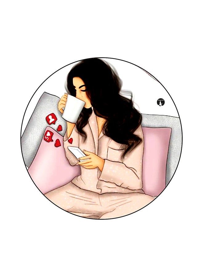 BP A Woman Printed Mouse Pad Multicolour