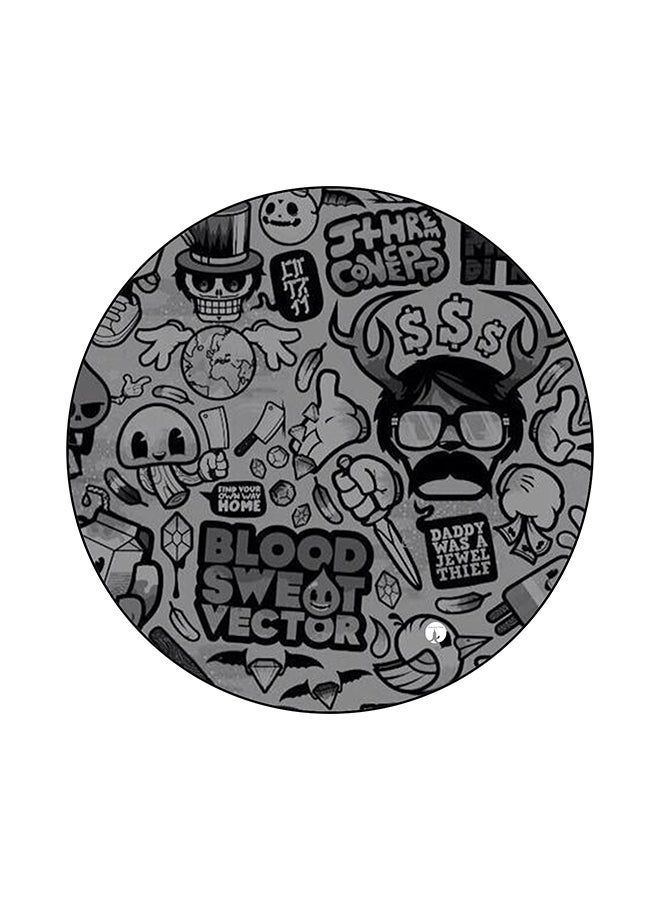 Random Things Printed Mouse Pad Multicolour