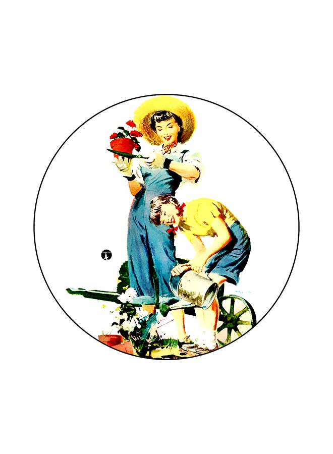 BP Vintage Art Printed Mouse Pad Multicolour