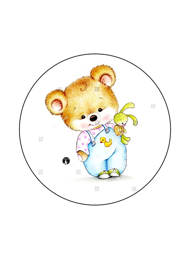 BP A Bear Printed Mouse Pad Multicolour