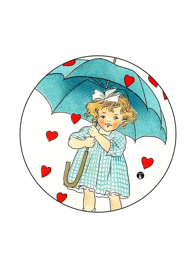 BP A Girl Printed Mouse Pad Multicolour