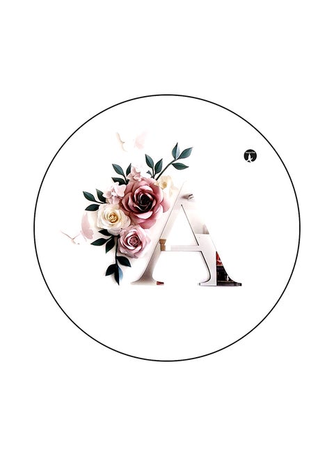 The Letter A Mouse Pad White