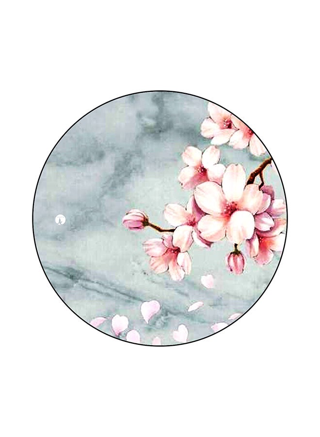 بي بي لوحة ماوس برسمة زهور رمادي/وردي