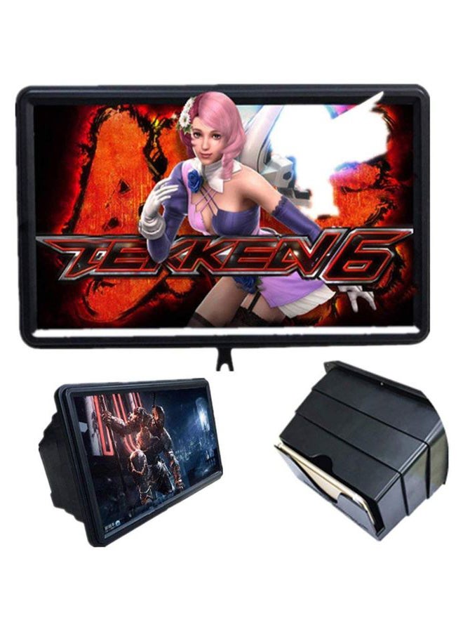 روبيك جهاز بروجيكتور بشاشة مكبرة ثلاثي الأبعاد للهواتف الذكية أسود - Image 1