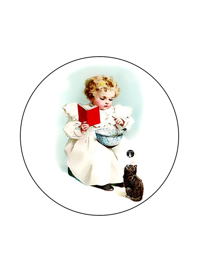 BP Vintage Art Mouse Pad White