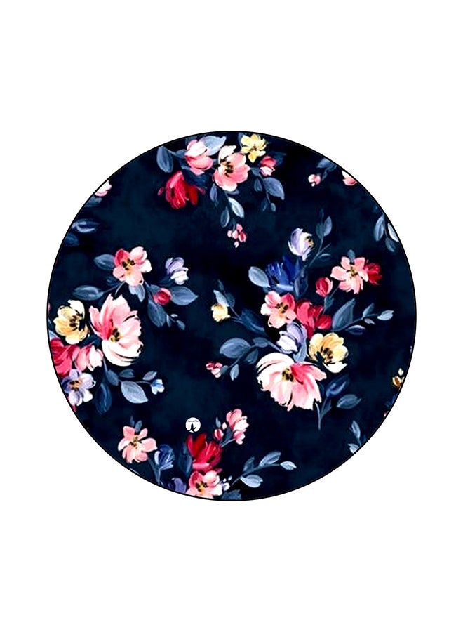 لوحة ماوس مزينة بنقشة الزهور أزرق