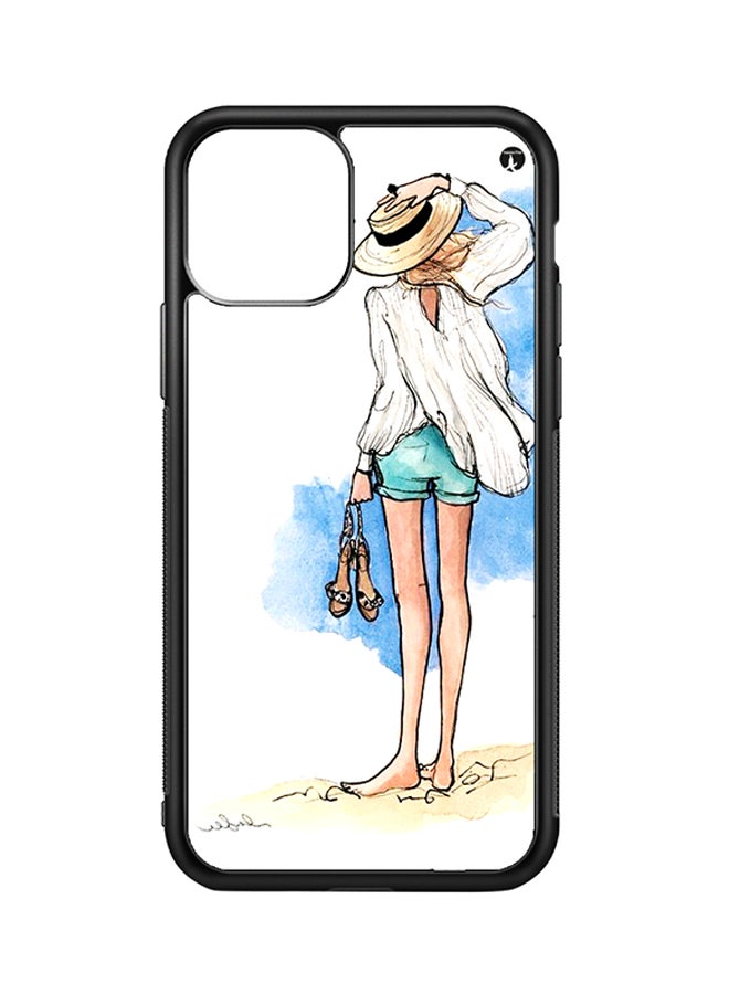 BP Protective Case Cover For Apple iPhone 11 A Girl (Black Bumper)