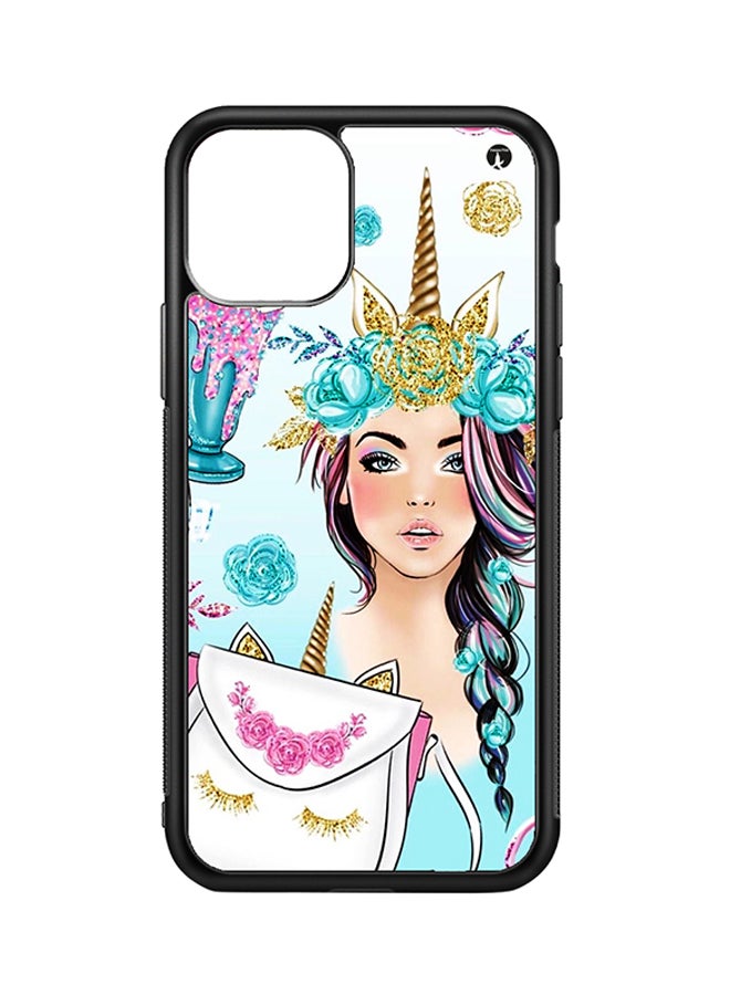 BP Protective Case Cover For Apple iPhone 11 A Girl (Black Bumper)