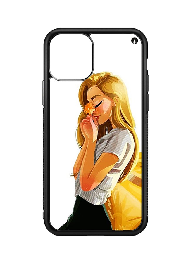 BP Protective Case Cover For Apple iPhone 11 A Girl (Black Bumper)