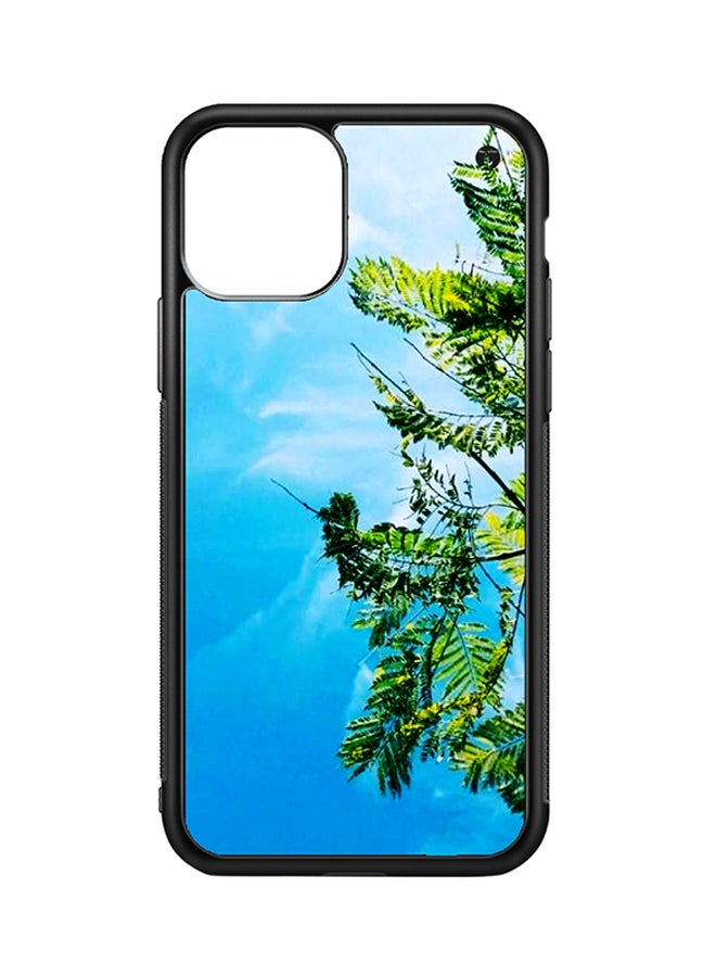 BP Protective Case Cover For Apple iPhone 11 Leafs (Black Bumper)