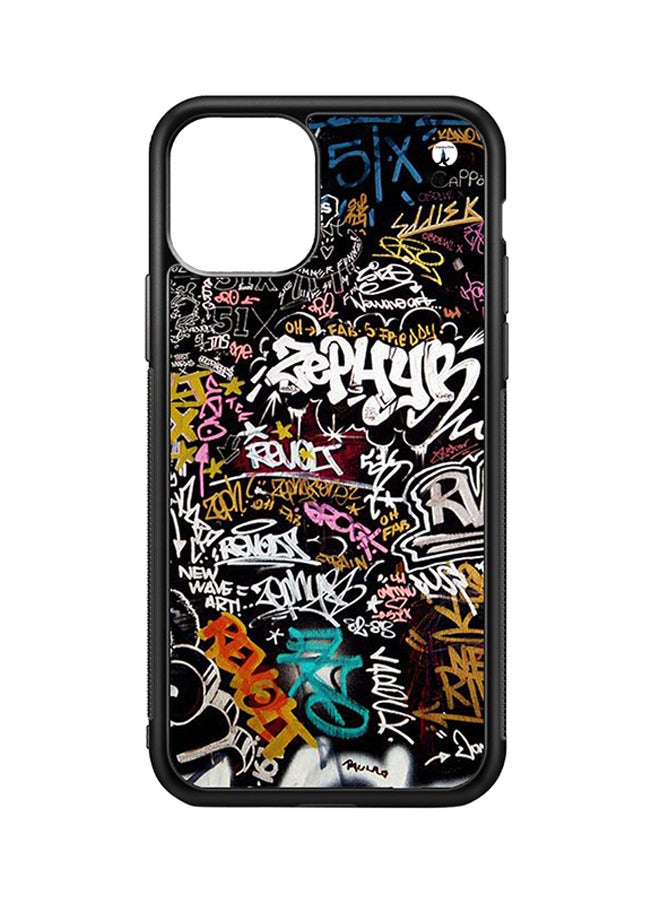 BP Protective Case Cover For iPhone 11 Graffiti (Black Bumper)
