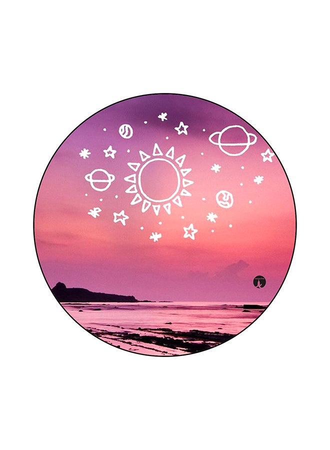 A Beach Printed Mouse Pad Multicolour