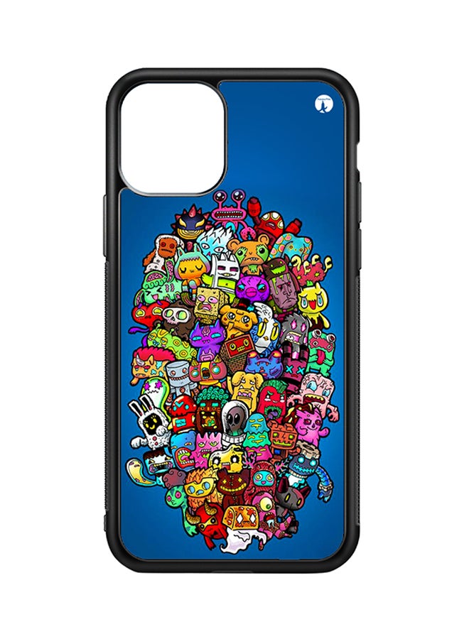 BP Protective Case Cover For Apple iPhone 11 Pro Max Random Things (Black Bumper)