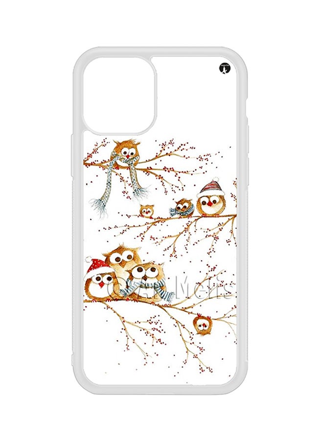 غطاء حماية واق لهاتف أبل آيفون 11 أبيض/بني