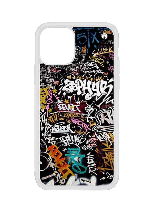 BP Protective Case Cover For Apple iPhone 11 Graffiti (White Bumper)