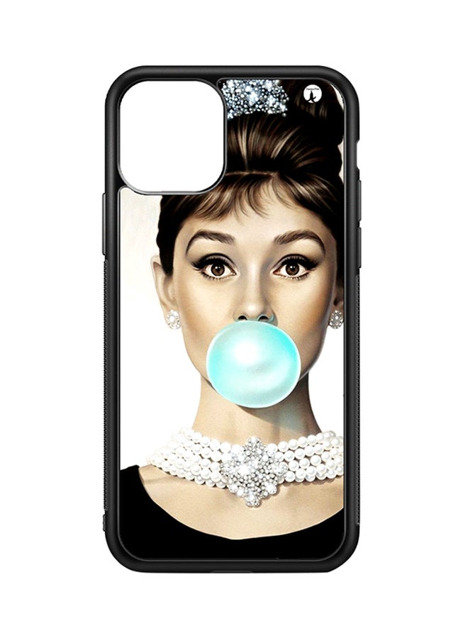 BP Protective Case Cover For Apple iPhone 11 Pro Max Audrey Hepburn (Black Bumper)