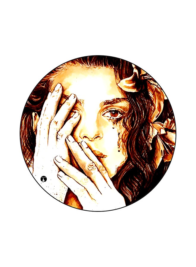 BP A Woman Printed Mouse Pad Multicolour