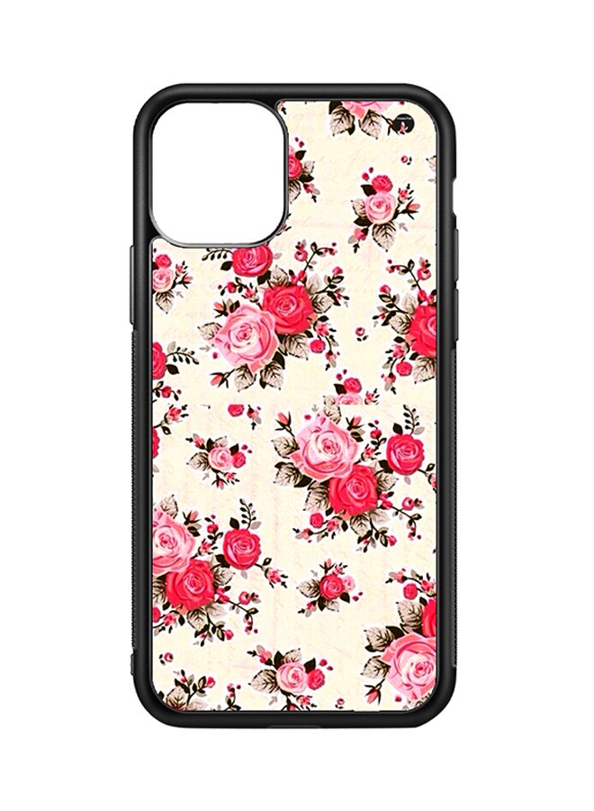 BP Protective Case Cover For Apple iPhone 11 Pro Max Flowers (Black Bumper)