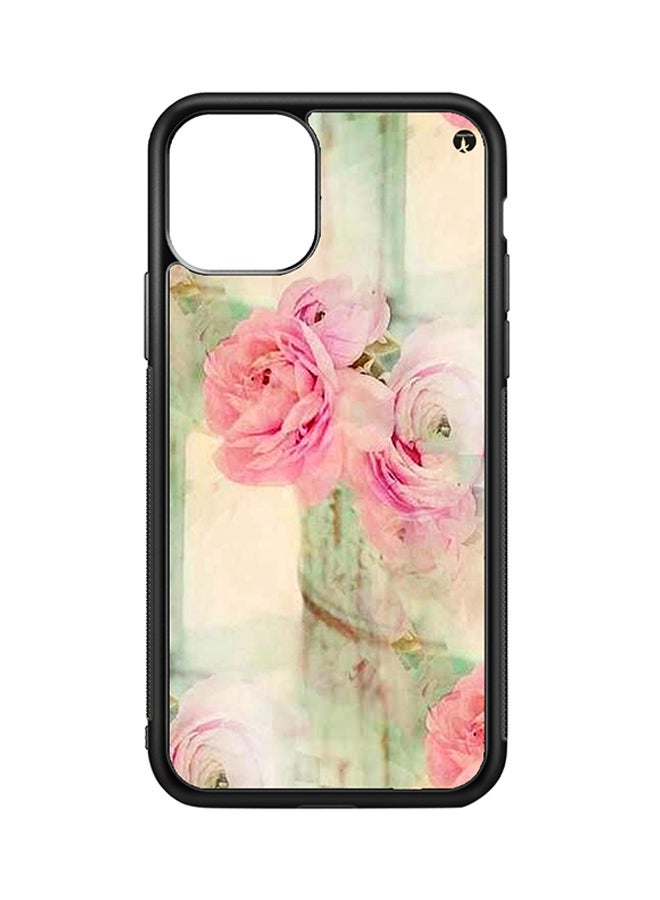 BP Protective Case Cover For Apple iPhone 11 Pro Max Flowers (Black Bumper)