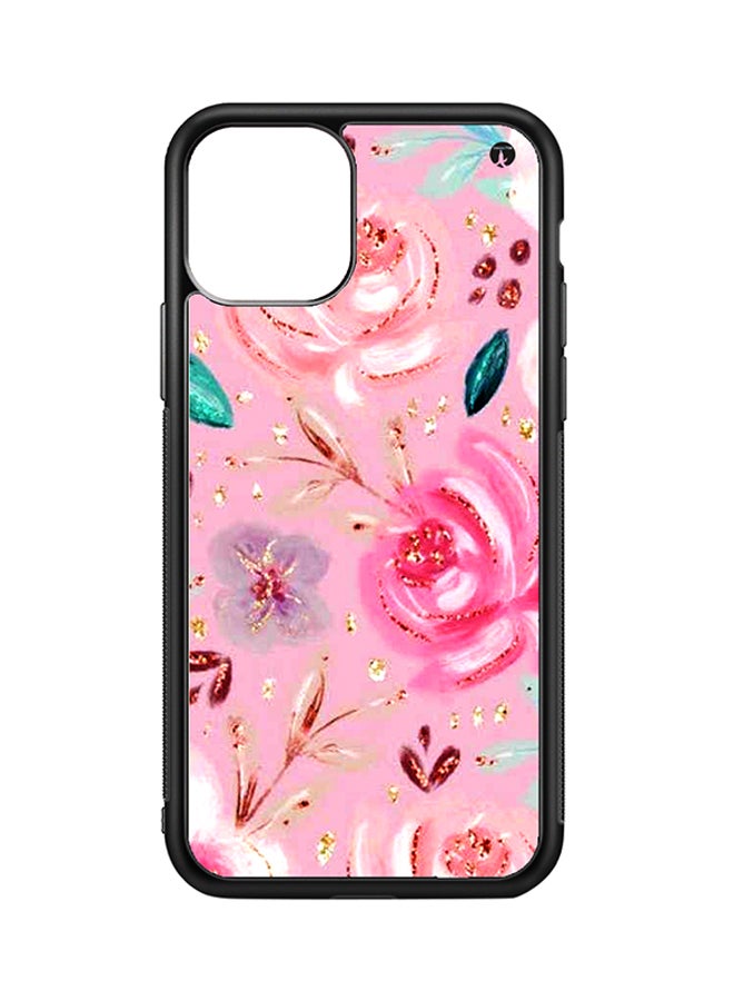 BP Protective Case Cover For Apple iPhone 11 Pro Max Flowers (Black Bumper)