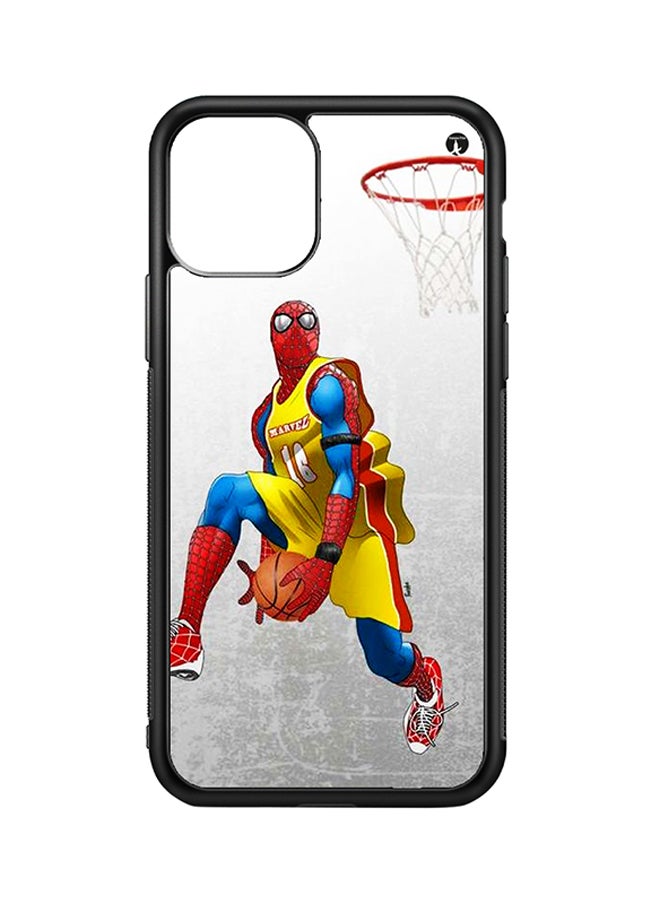 Protective Case Cover For Apple iPhone 11 Pro Max Spiderman (Black Bumper)