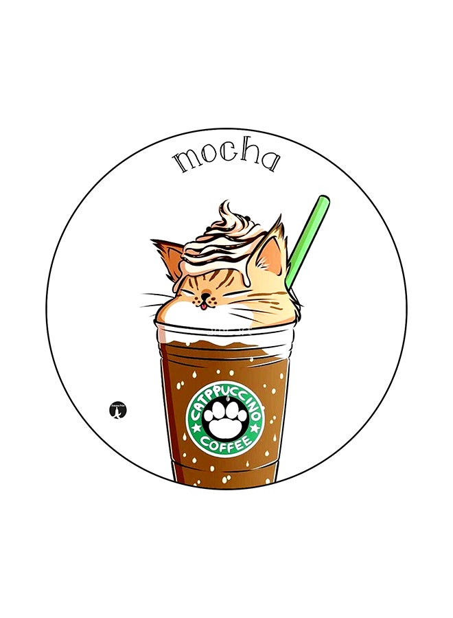 BP A Cat Mouse Pad White